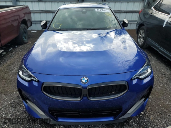 2022 BMW 2 Series M240i xDrive with VIN 3MW53CM09N8C50310, listed as a Copart auction lot 49436413 with 18,687 mi miles. Bid and sale history available at carsss.com. Image 5.