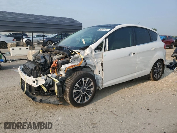 2017 Ford C-Max Energi Titanium with VIN 1FADP5FU3HL100162, listed as a Copart auction lot 62910724 with 68,736 mi miles and Salvage Title. Bid and sale history available at carsss.com. Image 1.