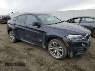 2016 BMW X6 xDrive50i with VIN 5UXKU6C55G0S82426, listed as a Copart auction lot 46218405 with 162,120 mi miles and Salvage Title. Bid and sale history available at carsss.com. Image 4.