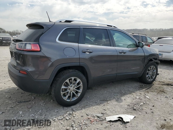 2020 Jeep Cherokee Latitude Plus with VIN 1C4PJMLB7LD554861, listed as a Copart auction lot 52379475 with 59,556 mi miles and Salvage Title. Bid and sale history available at DreamBid. Image 3.