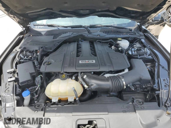 2021 Ford Mustang GT with VIN 1FA6P8CFXM5147543, listed as a Copart auction lot 61765065 with 36,825 mi miles and Salvage title. Bid and sale history available at DreamBid. Image 11.