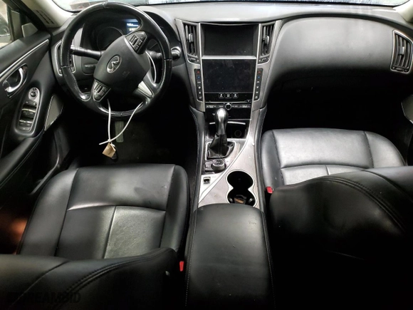 2017 Infiniti Q50 3.0t Signature Edition with VIN JN1EV7AP8HM742195, listed as a Copart auction lot 85845844 with NaN miles and Salvage Title. Bid and sale history available at carsss.com. Image 8.