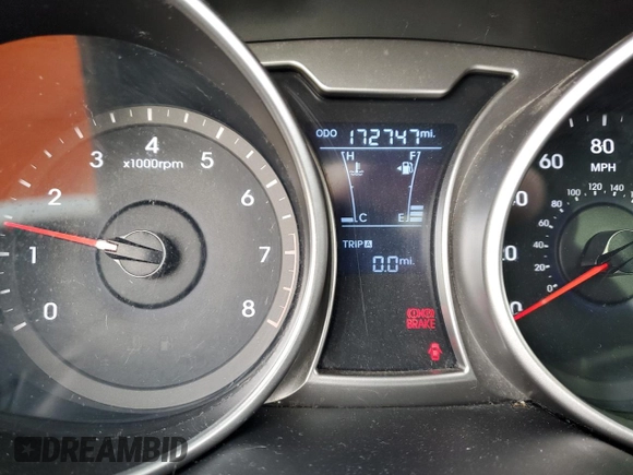 2012 Hyundai Veloster w/Red Int with VIN KMHTC6AD7CU081810, listed as a Copart auction lot 85392454 with 172,747 mi miles and Clean title. Bid and sale history available at DreamBid. Image 9.