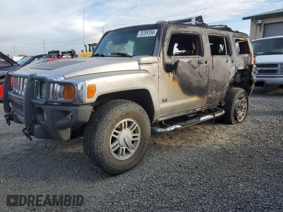 2006 Hummer H3 with VIN 5GTDN136268242400, listed as a Copart auction lot 75769334 with Not Provided miles and Salvage Title. Bid and sale history available at carsss.com. Image 1.