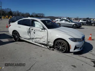 2020 BMW 3 Series 330i xDrive with VIN WBA5R7C02LFH45396, listed as a Copart auction lot 49898295 with 0 mi miles and Salvage Title. Bid and sale history available at carsss.com. Image 4.