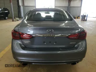 2019 Infiniti Q50 Luxe with VIN JN1EV7AR9KM591571, listed as a Copart auction lot 61782675 with 38,544 mi miles and Salvage title. Bid and sale history available at DreamBid. Image 6.