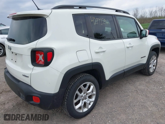 2015 Jeep Renegade Latitude with VIN ZACCJBBT0FPB76457, listed as a IAAI auction lot 42172296 with 75,568 mi miles and . Bid and sale history available at DreamBid. Image 4.