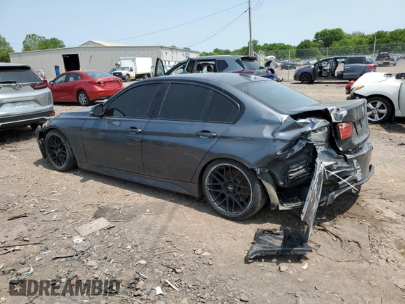 2014 BMW 3 Series 335i xDrive with VIN WBA3B9G59ENR91901, listed as a Copart auction lot 59386295 with 109,995 mi miles and Salvage title. Bid and sale history available at DreamBid. Image 2.
