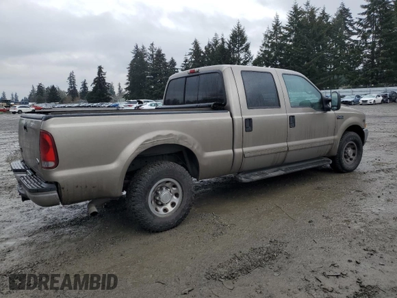 2002 Ford F-250 XL with VIN 1FTNW20S62ED38381, listed as a Copart auction lot 44265915 with 131,549 mi miles and Salvage Title. Bid and sale history available at DreamBid. Image 3.