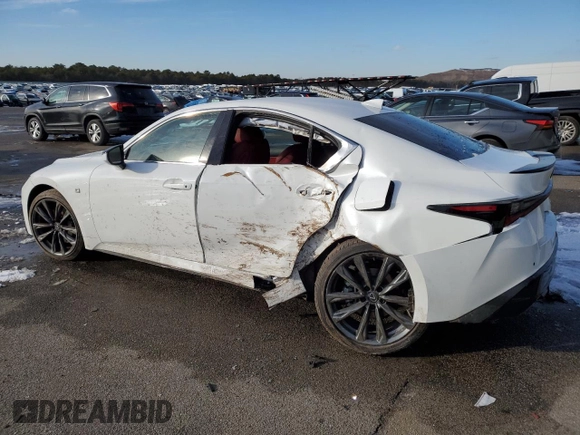 2024 Lexus IS 350 F Sport with VIN JTHGZ1E29R5034487, listed as a Copart auction lot 87899355 with 12,895 mi miles and Salvage title. Bid and sale history available at DreamBid. Image 2.