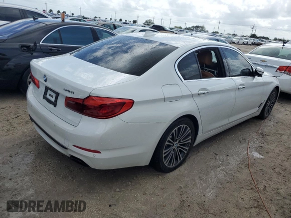 2018 BMW 5 Series 540i with VIN WBAJE5C56JG917718, listed as a Copart auction lot 79046204 with Not Provided miles and Non Repairable. Bid and sale history available at carsss.com. Image 3.
