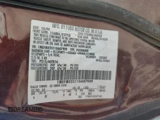 2001 Mercury Sable LS Premium with VIN 1MEFM55S11G607909, listed as a Copart auction lot 78529184 with 162,012 mi miles and Salvage Title. Bid and sale history available at DreamBid. Image 12.