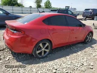 2015 Dodge Dart GT with VIN 1C3CDFEB4FD200285, listed as a Copart auction lot 60419325 with 106,671 mi miles and Clean title. Bid and sale history available at DreamBid. Image 3.