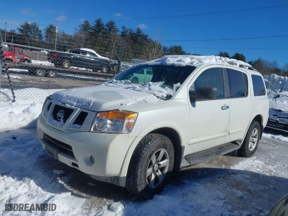 2014 Nissan Armada SV with VIN 5N1AA0NC3EN607939, listed as a IAAI auction lot 41595649 with NaN miles. Bid and sale history available at carsss.com. Image 2.