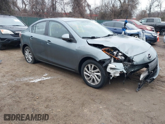 2012 Mazda 3 i Grand Touring with VIN JM1BL1W82C1612542, listed as a IAAI auction lot 41474870 with 28,434 mi miles and . Bid and sale history available at DreamBid. Image 1.