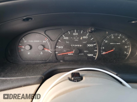 2000 Mercury Sable z VIN 1MEFM53U5YG620211, wystawiony jako Copart lot #86962144 z przebiegiem 73 468 mil mil oraz Czysty tytuł • Clean title. Historia ofert i sprzedaży dostępna na DreamBid. Obrazek 9.