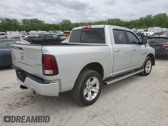 2016 Ram 1500 Sport with VIN 1C6RR7MT3GS248095, listed as a Copart auction lot 54611345 with 204,822 mi miles and Salvage title. Bid and sale history available at DreamBid. Image 3.