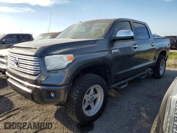2016 Toyota Tundra Platinum z VIN 5TFGW5F11GX211574, wystawiony jako Copart lot #75138854 z przebiegiem 58 044 mil mil oraz Szkoda całkowita • Salvage title. Historia ofert i sprzedaży dostępna na DreamBid. Obrazek 1.