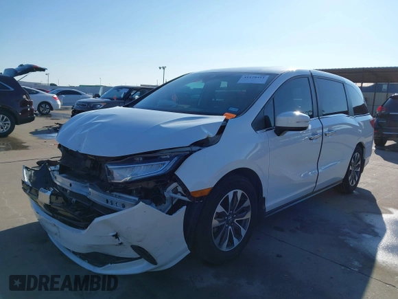 2023 Honda Odyssey EX-L with VIN 5FNRL6H66PB029475, listed as a IAAI auction lot 41128411 with 49,662 mi miles. Bid and sale history available at carsss.com. Image 20.