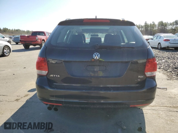 2013 Volkswagen Jetta TDI w/Sunroof & Nav with VIN 3VWPL7AJ5DM628075, listed as a Copart auction lot 53844565 with 128,309 mi miles and Salvage title. Bid and sale history available at DreamBid. Image 6.