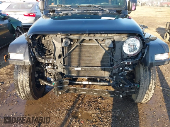 2022 Jeep Wrangler Unlimited Sport S with VIN 1C4HJXDG5NW135060, listed as a IAAI auction lot 41738841 with 33,322 mi miles. Bid and sale history available at carsss.com. Image 6.