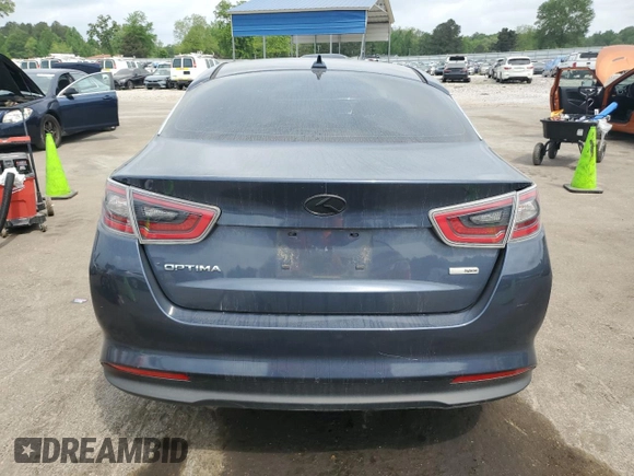 2015 Kia Optima Hybrid with VIN KNAGM4AD0F5081814, listed as a Copart auction lot 53929215 with 165,969 mi miles and Clean Title. Bid and sale history available at carsss.com. Image 6.