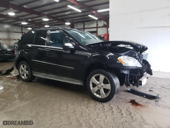 2010 Mercedes-Benz M-Class ML 350 with VIN 4JGBB8GB8AA604881, listed as a Copart auction lot 45242985 with 239,041 mi miles and Salvage Title. Bid and sale history available at carsss.com. Image 4.