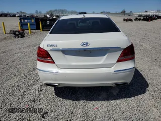 2012 Hyundai Equus Signature with VIN KMHGH4JH5CU050422, listed as a Copart auction lot 51899685 with 64,641 mi miles and Salvage title. Bid and sale history available at DreamBid. Image 6.
