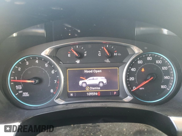 2021 Chevrolet Traverse RS with VIN 1GNERJKW3MJ180696, listed as a Copart auction lot 80042674 with 109,594 mi miles and Salvage Title. Bid and sale history available at carsss.com. Image 9.