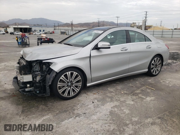 2018 Mercedes-Benz CLA with VIN WDDSJ4EB2JN616638, listed as a Copart auction lot 62434223 with 63,159 mi miles. Bid and sale history available at carsss.com. Image 1.