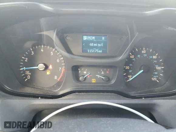 2017 Ford Transit XL with VIN 1FBZX2YM2HKA52823, listed as a Copart auction lot 48220925 with 115,175 mi miles and Salvage Title. Bid and sale history available at DreamBid. Image 9.