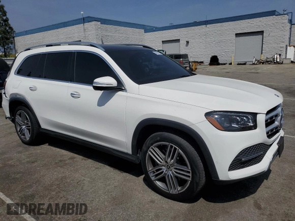 2023 Mercedes-Benz GLS 450 with VIN 4JGFF5KE8PA992127, listed as a Copart auction lot 54392115 with 29,915 mi miles and Salvage Title. Bid and sale history available at DreamBid. Image 4.