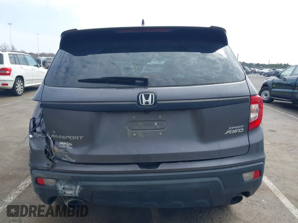 2019 Honda Passport Sport with VIN 5FNYF8H22KB012323, listed as a IAAI auction lot 41880476 with 153,341 mi miles and . Bid and sale history available at carsss.com. Image 16.