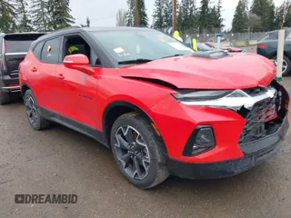 2022 Chevrolet Blazer RS with VIN 3GNKBERS9NS233077, listed as a IAAI auction lot 41849294 with 46,226 mi miles. Bid and sale history available at carsss.com. Image 1.