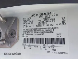 2019 Ford Transit Connect XL with VIN NM0LS6E25K1386266, listed as a IAAI auction lot 42379619 with 100,399 mi miles and . Bid and sale history available at DreamBid. Image 9.