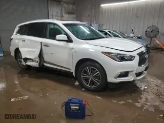 2016 Infiniti QX60 with VIN 5N1AL0MM8GC533002, listed as a Copart auction lot 50025345 with 113,054 mi miles and Salvage Title. Bid and sale history available at carsss.com. Image 4.