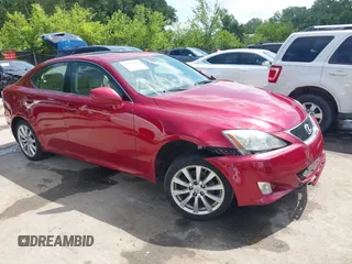 2007 Lexus IS 250 with VIN JTHCK262X75014978, listed as a IAAI auction lot 42595129 with 242,861 mi miles and . Bid and sale history available at DreamBid. Image 1.