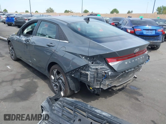 2024 Hyundai Elantra Limited with VIN KMHLN4DJ6RU097585, listed as a IAAI auction lot 42239279 with 4,355 mi miles and . Bid and sale history available at DreamBid. Image 15.