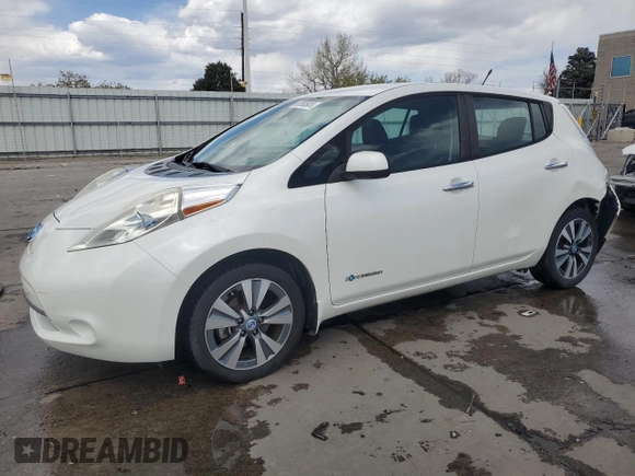 2013 Nissan LEAF SV with VIN 1N4AZ0CP7DC408914, listed as a Copart auction lot 53995905 with 63,652 mi miles and Salvage Title. Bid and sale history available at carsss.com. Image 1.