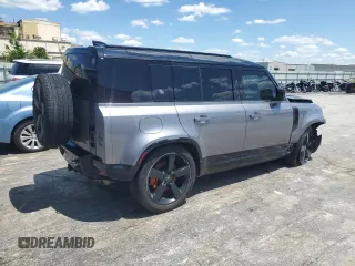 2023 Land Rover Defender X with VIN SALEX7EUXP2200655, listed as a Copart auction lot 56736425 with 28,559 mi miles and Salvage title. Bid and sale history available at DreamBid. Image 3.
