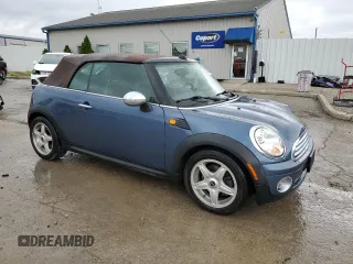 2009 MINI Convertible with VIN WMWMR33579TU96147, listed as a Copart auction lot 60124945 with 94,612 mi miles and Non repairable. Bid and sale history available at DreamBid. Image 4.