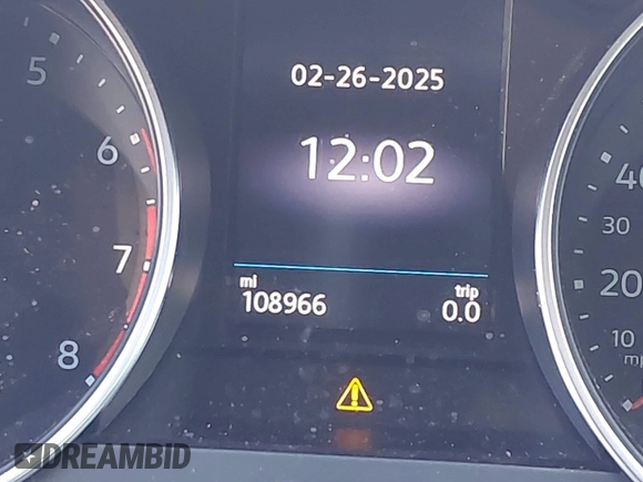 2019 Volkswagen Tiguan SE with VIN 3VV3B7AX6KM161627, listed as a IAAI auction lot 41698592 with 108,966 mi miles and . Bid and sale history available at DreamBid. Image 15.