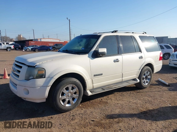 2007 Ford Expedition Limited with VIN 1FMFU19527LA56416, listed as a IAAI auction lot 41655342 with 25,549 mi miles. Bid and sale history available at carsss.com. Image 2.
