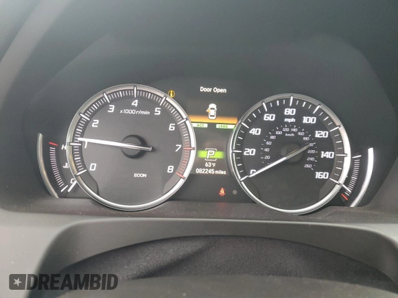 2020 Acura TLX w/Technology Pkg with VIN 19UUB2F48LA003617, listed as a Copart auction lot 85086104 with 82,245 mi miles and Salvage Title. Bid and sale history available at carsss.com. Image 9.