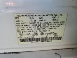 2008 Nissan Maxima 3.5 SE with VIN 1N4BA41E98C811660, listed as a Copart auction lot 78154964 with 154,772 mi miles and Salvage Title. Bid and sale history available at carsss.com. Image 13.