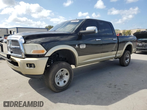 2012 Ram 2500 Laramie Longhorn with VIN 3C6UD5GL8CG253769, listed as a Copart auction lot 76203694 with 168,893 mi miles and Salvage title. Bid and sale history available at DreamBid. Image 1.