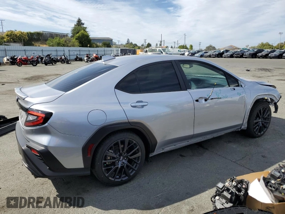 2022 Subaru WRX Premium with VIN JF1VBAF61N9026939, listed as a Copart auction lot 63619625 with 20,858 mi miles and Salvage title. Bid and sale history available at DreamBid. Image 3.