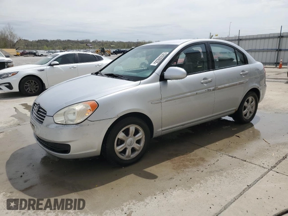 2006 Hyundai Accent GLS with VIN KMHCN46C46U048752, listed as a Copart auction lot 52930035 with 143,688 mi miles and Salvage title. Bid and sale history available at DreamBid. Image 1.