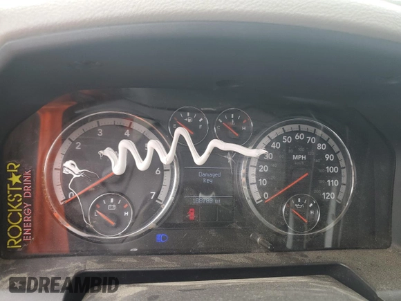 2009 Dodge 1500 SLT with VIN 1D3HB18T49S782300, listed as a Copart auction lot 58946225 with 188,783 mi miles and Salvage title. Bid and sale history available at DreamBid. Image 9.