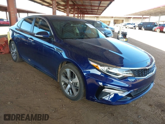 2019 Kia Optima LX with VIN 5XXGT4L39KG319255, listed as a IAAI auction lot 41978345 with 46,229 mi miles and . Bid and sale history available at carsss.com. Image 1.